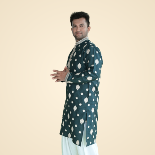 Evergreen Fine Cotton Silk Kurta