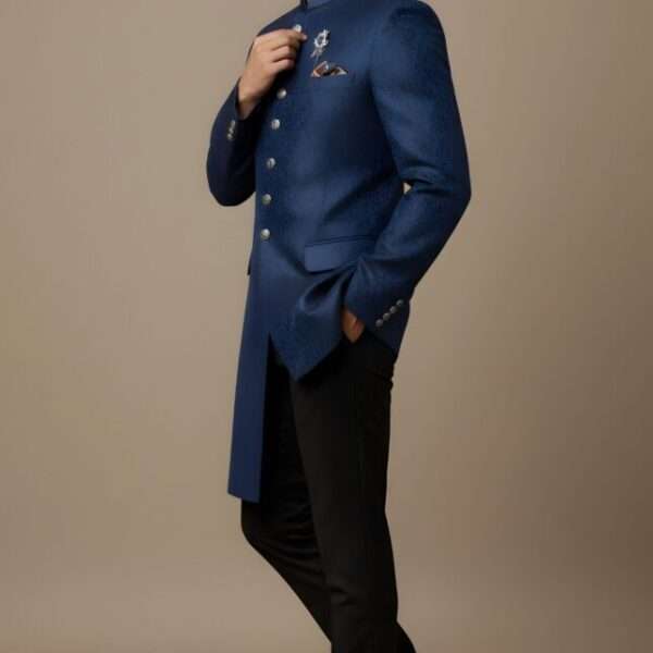 blue garment  Sherwani