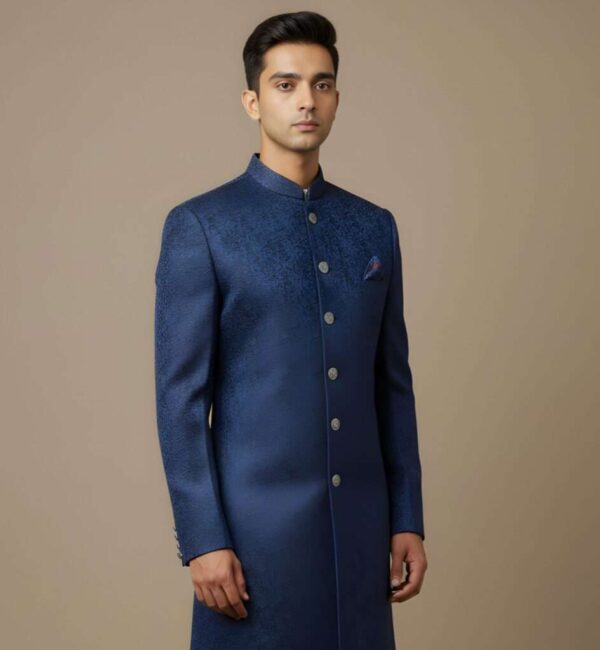 Royal Navy Blue Indo-Western Set