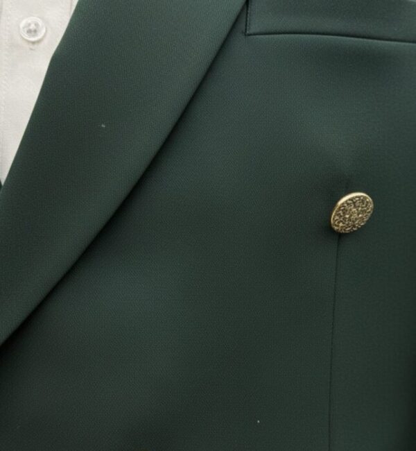 Deep Forest Green Double-Breasted Suit