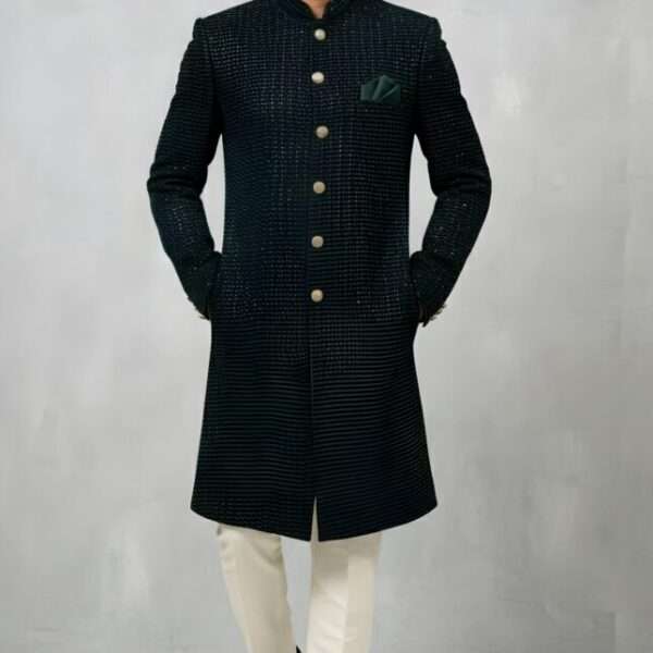 Deep Emerald Green Sherwani