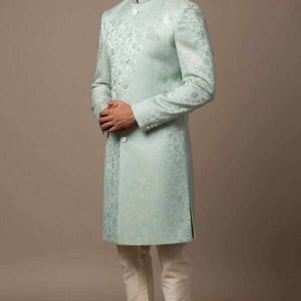 Brocade Jacquard Indo-Western Outfit