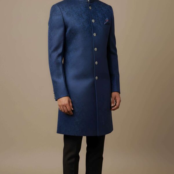 blue garment  Sherwani