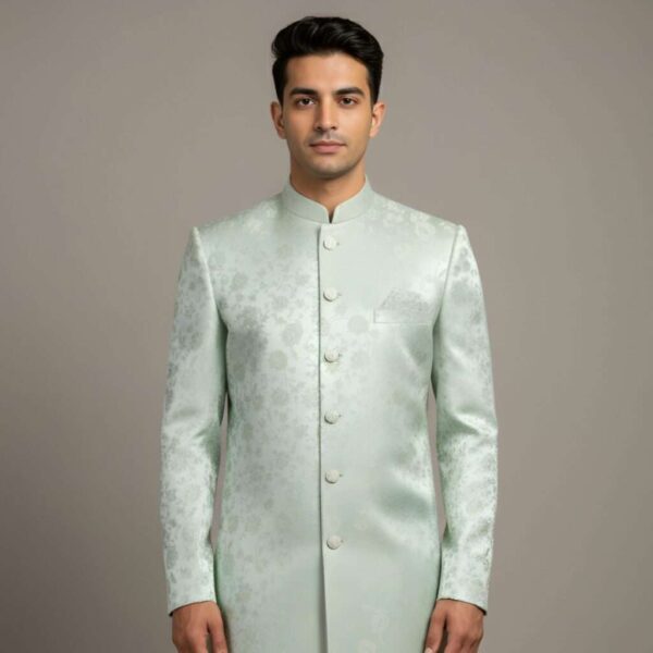 Brocade Jacquard Indo-Western Outfit