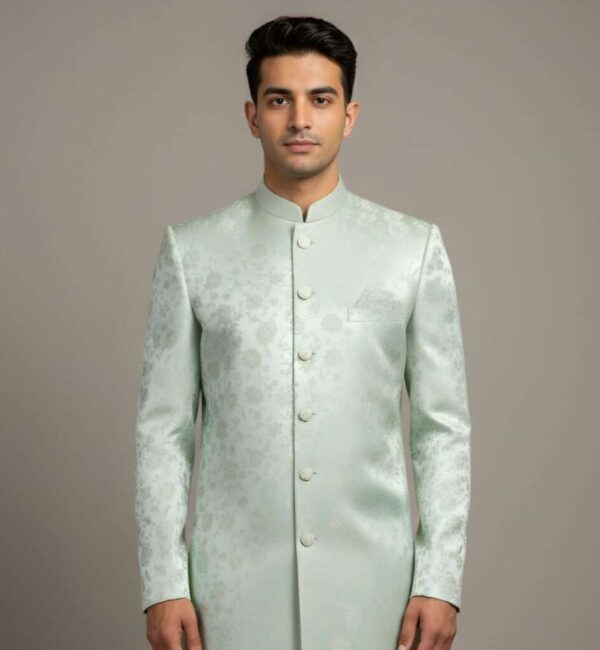 Brocade Jacquard Indo-Western Outfit