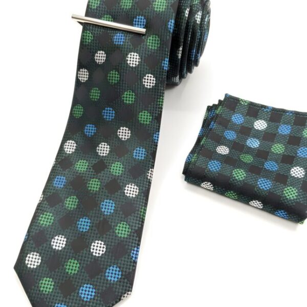 Checked & Polka Dot Men's Tie Set