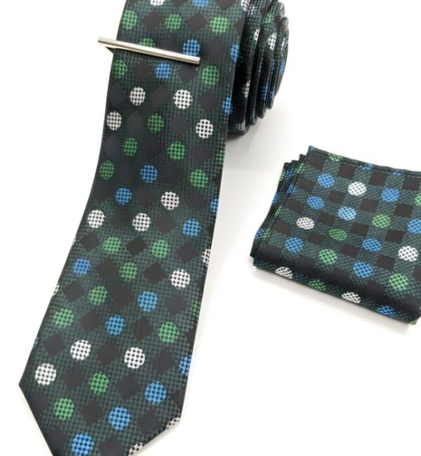 Checked & Polka Dot Men's Tie Set