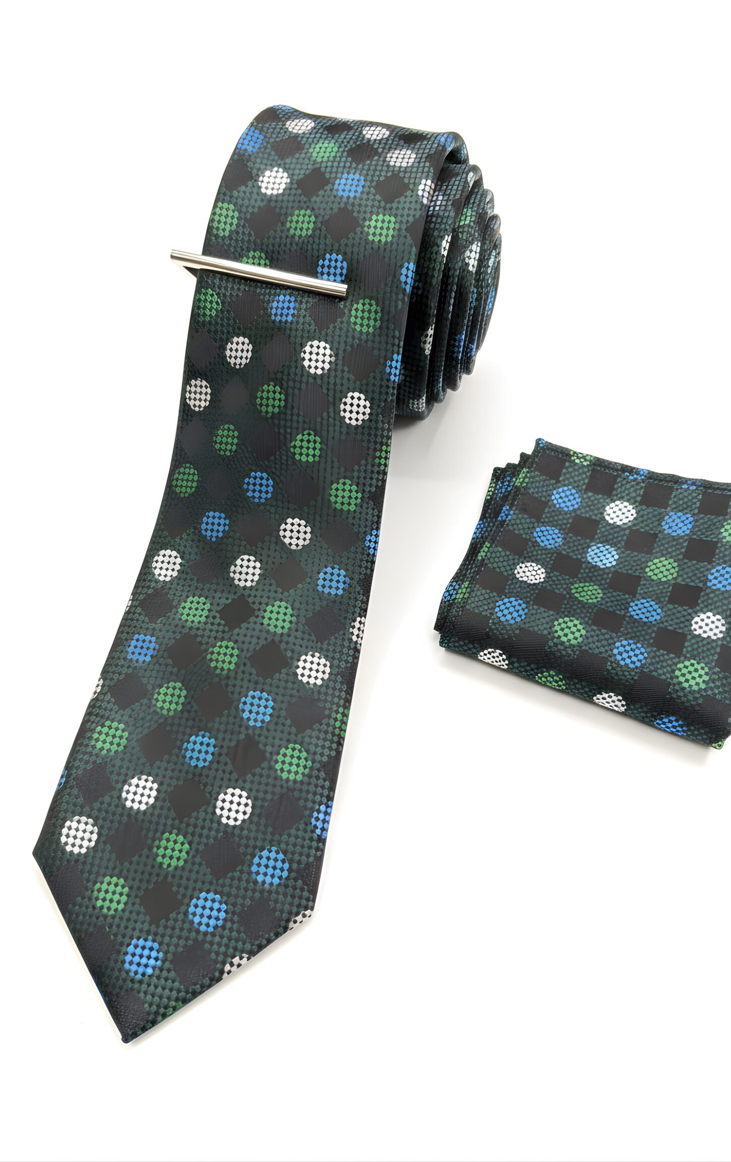 Checked & Polka Dot Men's Tie Set