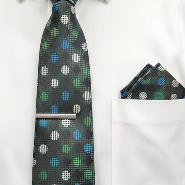 Checked & Polka Dot Men's Tie Set