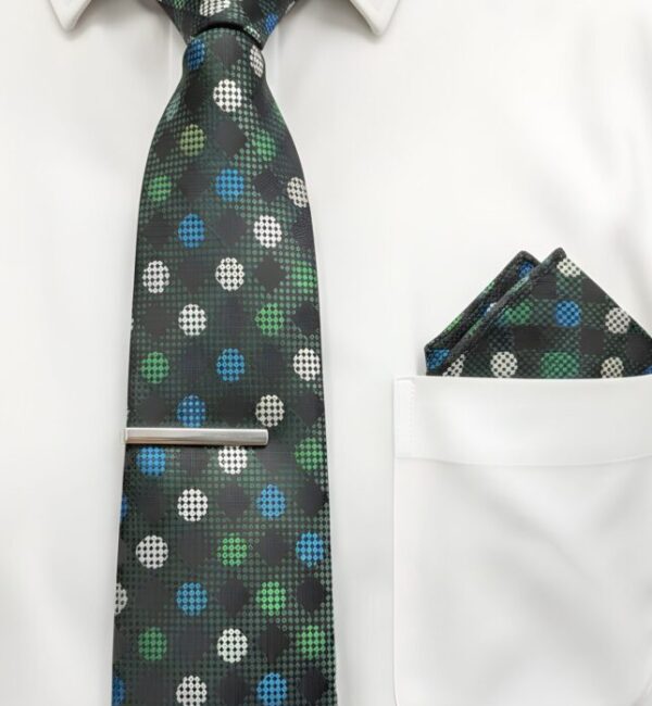 Checked & Polka Dot Men's Tie Set