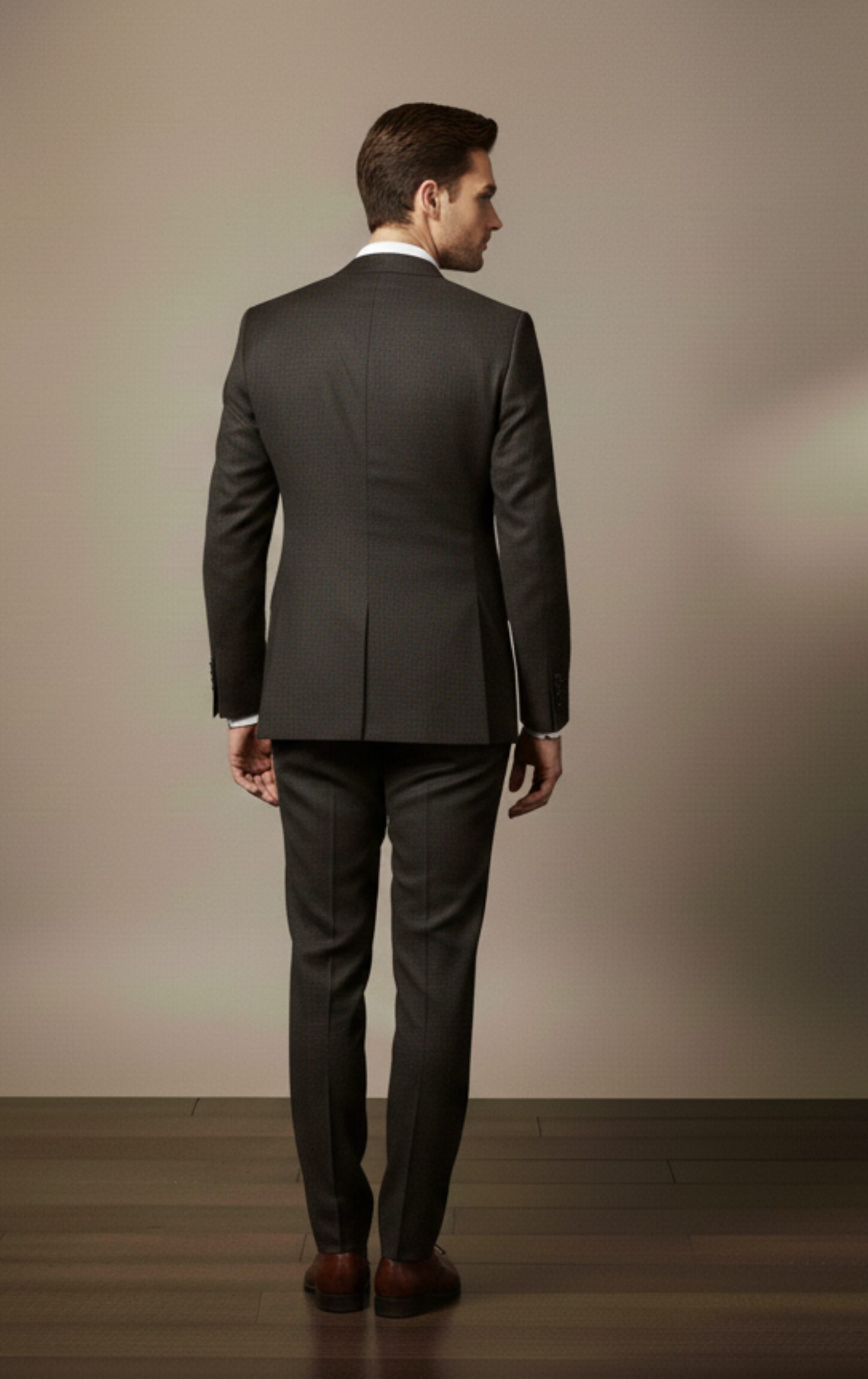 Custom Tailored Deep Espresso Noir Premium Formal Suit - Image 5