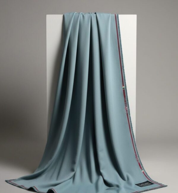 Premium 'Italian Channel' Light Blue Suiting Fabric