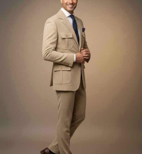 Light Beige Safari-Style blazer