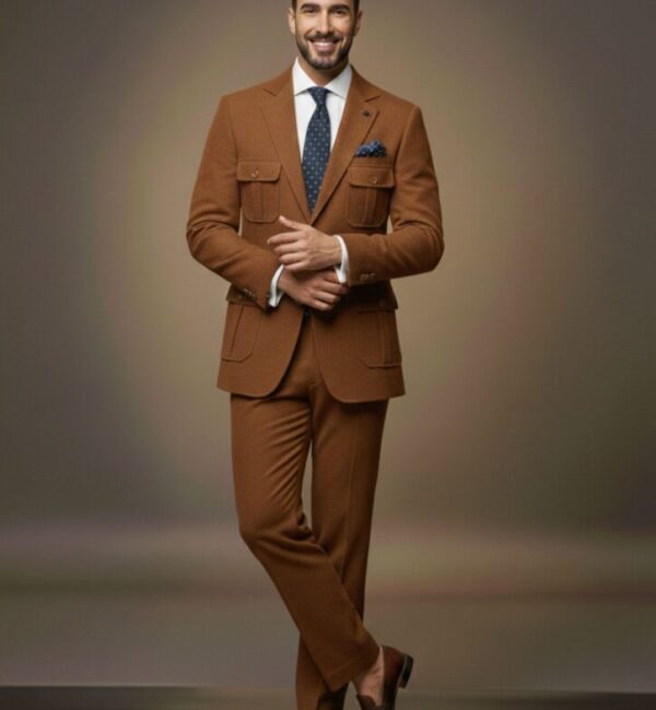 Brown Safari-Style blazer