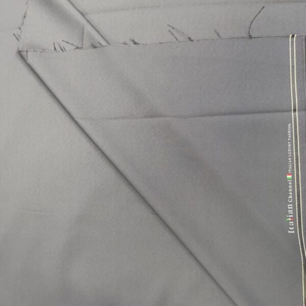 Premium 'Italian Channel' Grey Suiting Fabric