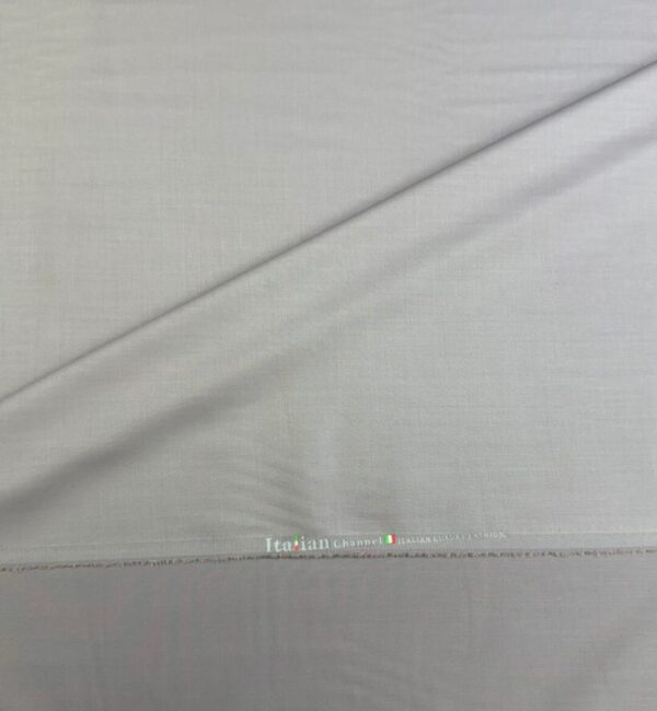 Premium Off-White 'Italian Channel' Fabric for Custom Tailoring