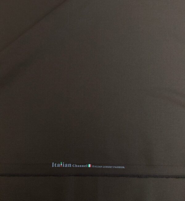Premium 'Italian Channel' Dark Textured Suiting Fabric