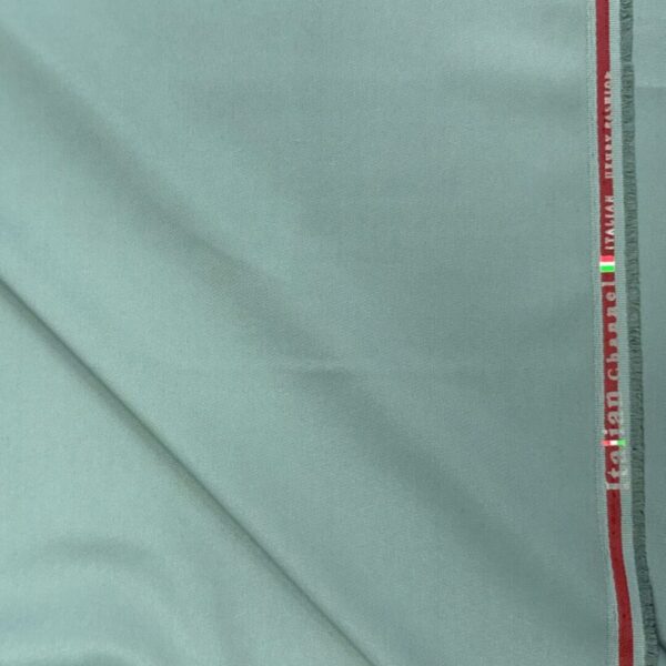 Exquisite 'Italian Channel' Light Green Luxury Fabric