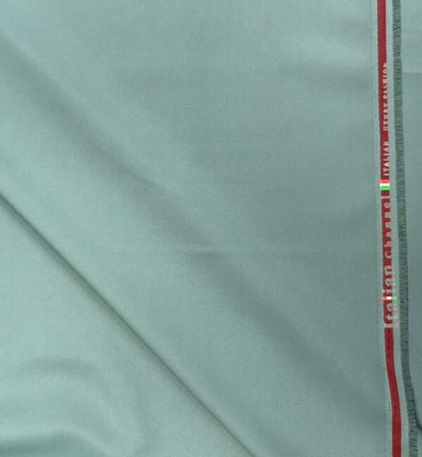 Exquisite 'Italian Channel' Light Green Luxury Fabric