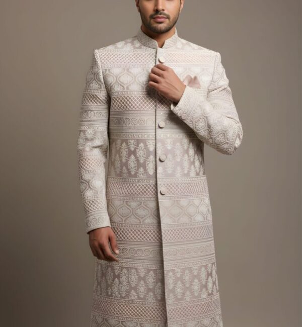 Majestic Ivory Indo-Western