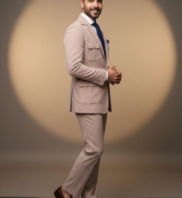 Light Beige Safari-Style blazer