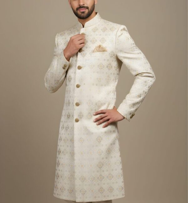 Imperial Silver-Grey Heritage Indo-Western