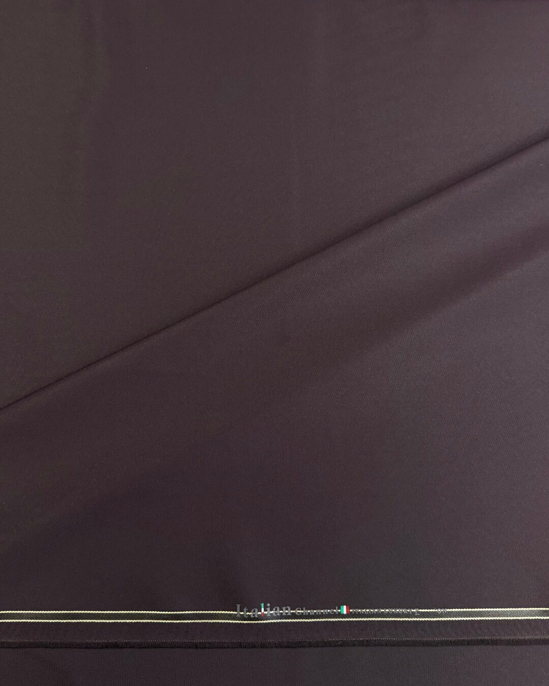 Premium 'Italian Channel' Dark Brown Luxury Fabric