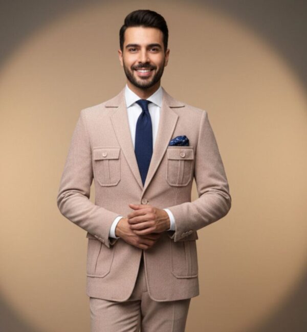 Light Beige Safari-Style blazer