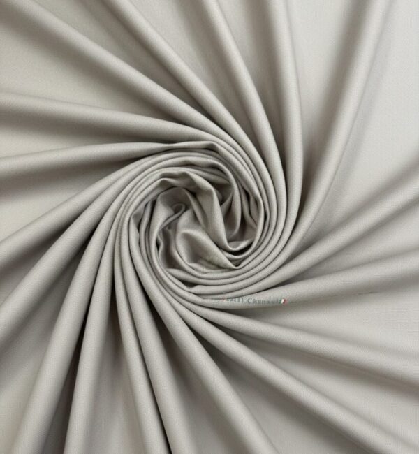 Premium 'Italian Channel' Light Grey Textured Suiting Fabric