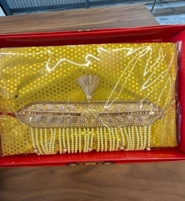 Imperial Golden Zardosi & Gota Patti Groom's Sehra