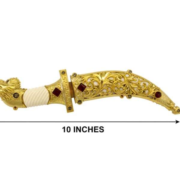 Shahi Sangrah: Premium Decorative Gold-Finish Khanjar Set
