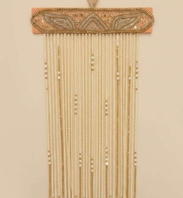 Imperial Heritage Gold Zardosi Sehra with Pristine Pearl Cascades