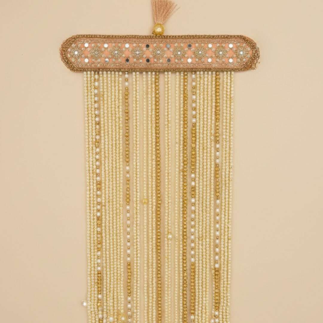 Exquisite Handcrafted Pearl & Mirror Work Groom's Sehra
